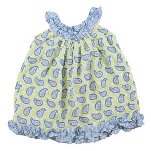 Smockadot Kids Girls Green | Blue Dress size: 18 Months